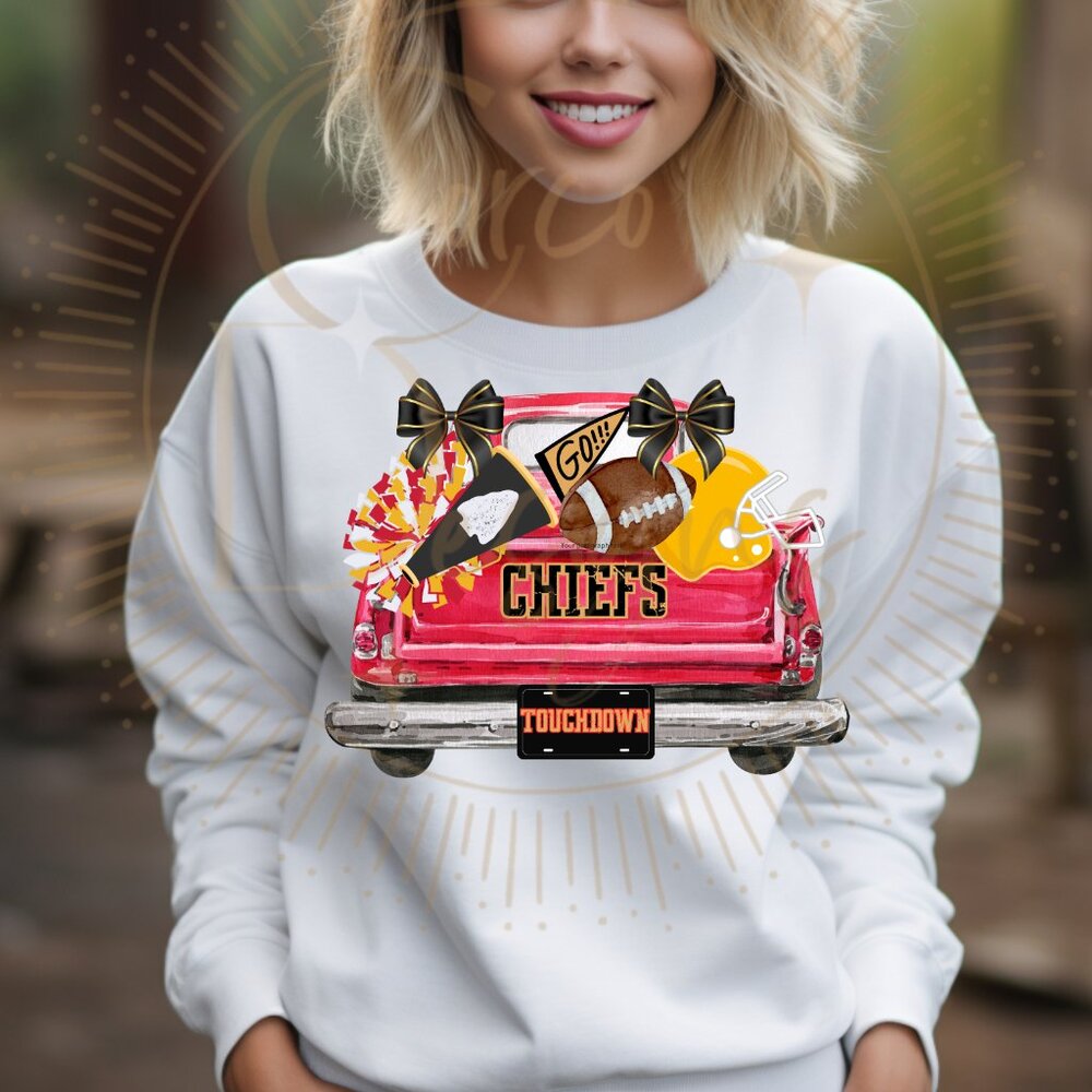 Chiefs Vintage Truck Sweatshirt You Choose Size 2X 3X 4X